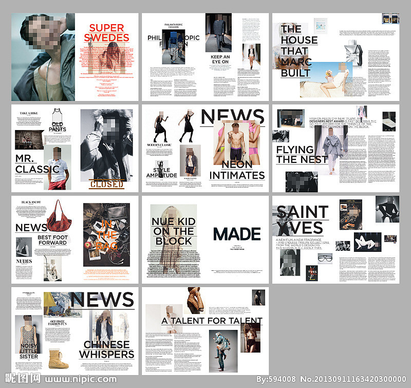 服裝畫冊(cè)設(shè)計(jì)模板